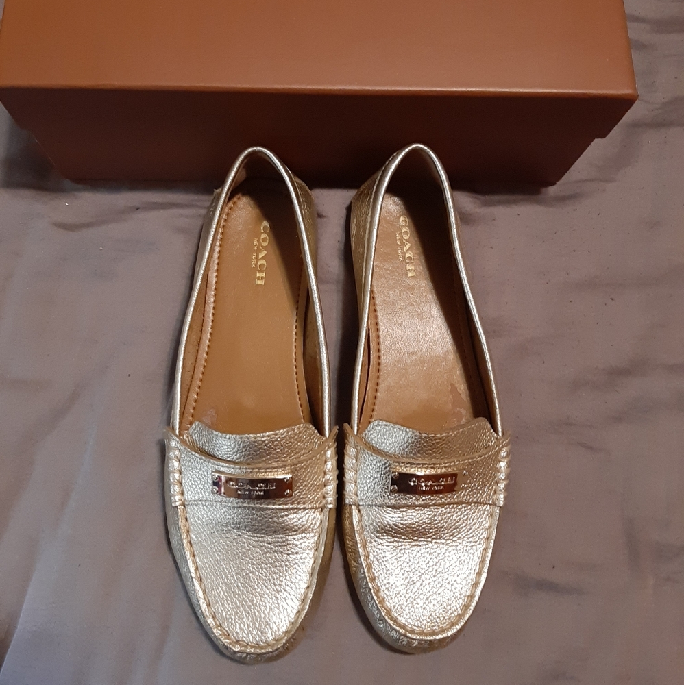 Gold Coach shoes